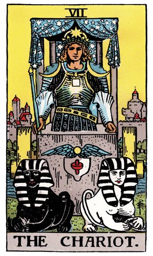 The Chariot tarot card, Rider-Waite-Smith deck